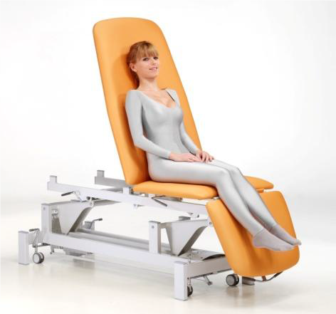 Camilla de elevación eléctrica en 3 cuerpos Omega Advance uso