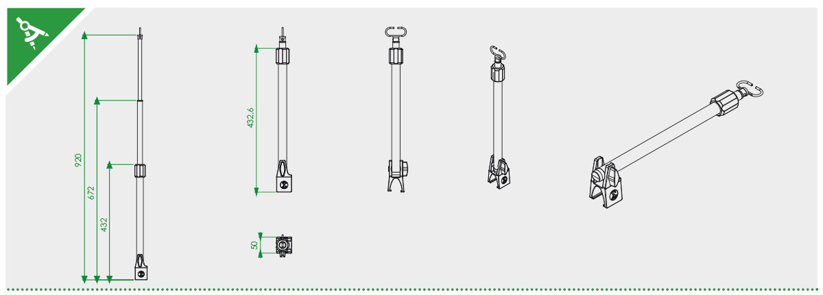 PA-620 | Portasueros para camillas PROMEBA - Imagen 4